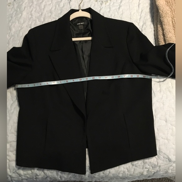 NINE WEST Jacket/Blazer Woman’s Black Sz.14 - Picture 7 of 8